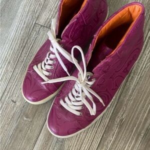 Etro Vintage Women's Purple High-Top Sneakers